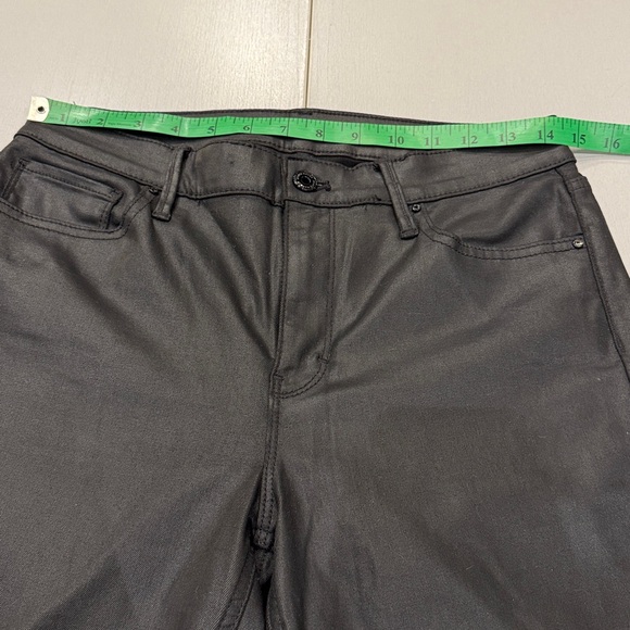 White House Black Market Black Faux Leather Skinny - Picture 3 of 9